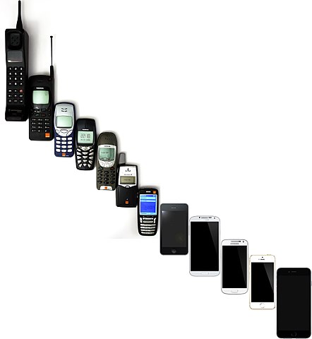 LA evolución de los teléfonos móviles